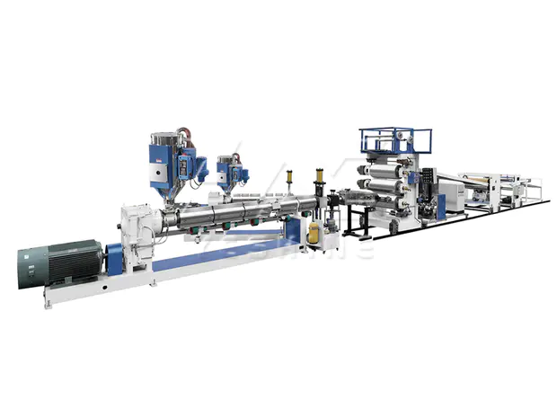 ABS PC  Two Lines Sheet Extruder Machine